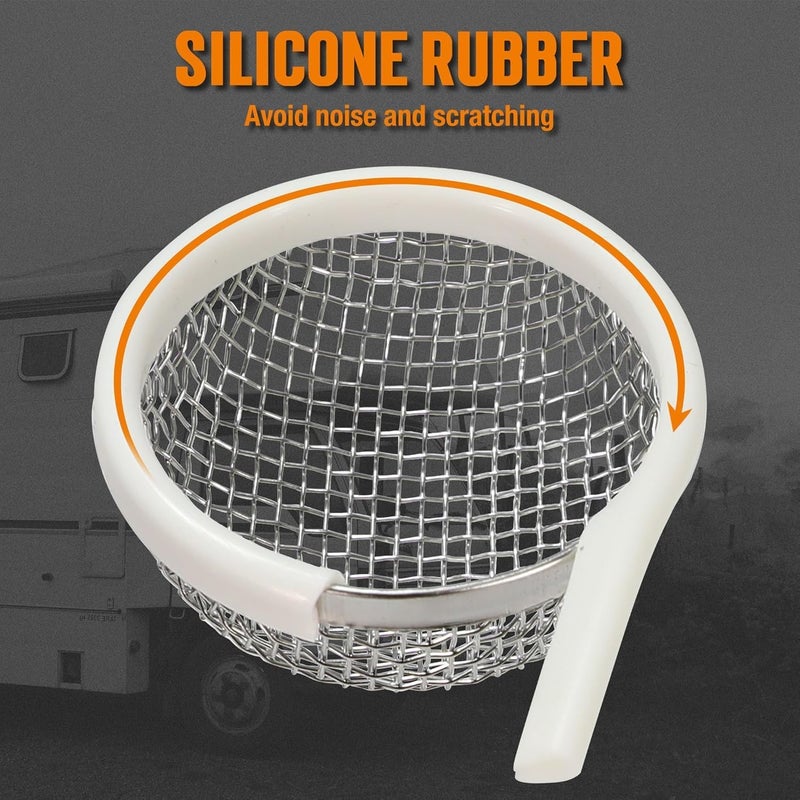 TONDA RV Furnace Vent Screen, Bug Screens Heater Vent Cover for Camper with Installation Tool and Silicone Rubber, 2.8 x 1.3 Inch, 4 Pack - Image 3